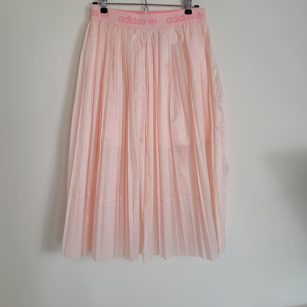 NWT Addidas Original Pleated K-POP MIDI Skirt - Pink - Size M - Picture 4 of 6